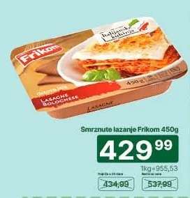 Smrznute lazanje Frikom 450g