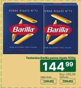 Testenina Barilla penne rigate 500g