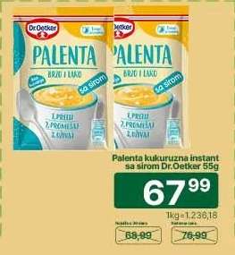 Palenta kukuruzna instant sa sirom Dr.Oetker 55g