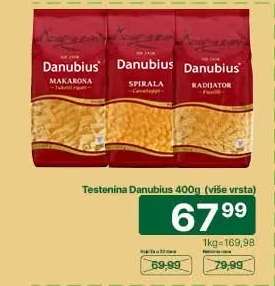 Testenina Danubius 400g