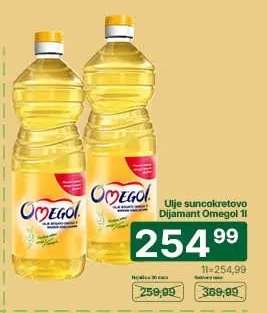 Ulje suncokretovo Dijamant Omegol 1l
