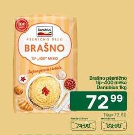 Brašno pšenično tip-400 meko Danubius 1kg
