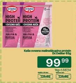 Kaša ovsena malina&kupina protein Dr.Oetker 63g