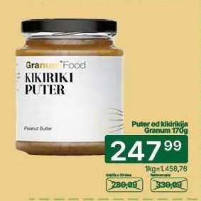 Puter od kikirikija Granum 170g