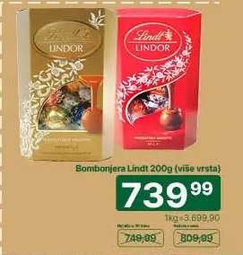 Bombonjera Lindt 200g (više vrsta)