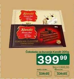 Čokolada za kuvanje Kandit 200g