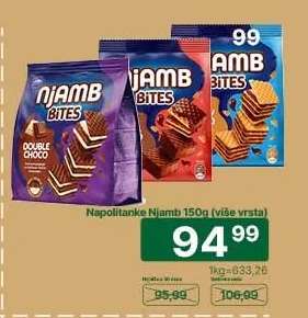 Napolitanke Njamb 150g (više vrsta)