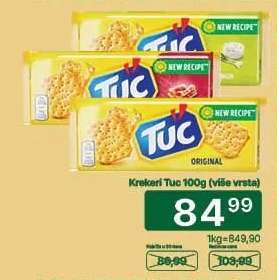 Krekeri Tuc 100g (više vrsta)