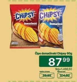 Čips domaćinski Chipsy 60g