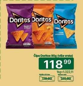 Čips Doritos 90g (více vrsta)