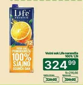Voćni sok Life narandža