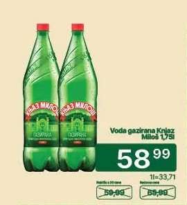 Voda gazirana Knjaz Miloš 1,5l
