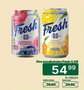 Pivo bezalkoholno Fresh 0,33l