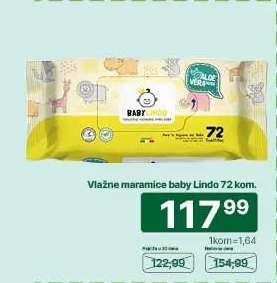 Vlažne maramice baby Lindo 72 kom.