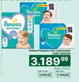 Pelene Pampers mb 1 pakovanje