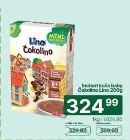 Instant kaša baby Čokolino lino 200g
