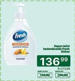 Sapun tečni badem&vanila Fresh 500ml