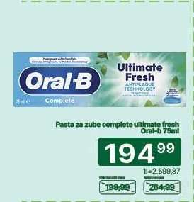 Pasta za zube complete ultimate fresh Oral-B 75ml
