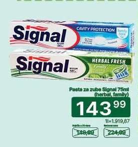 Pasta za zube Signal 75ml (herbal, family)