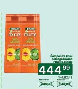 Šampon za kosu damage rewind Fructis 400ml
