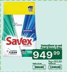 Deterdžent za veš Fresh Savex 3.6kg
