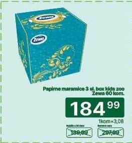 Papirne maramice 3 sl. box kids zoo