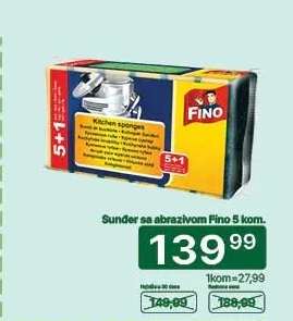 Sundjer sa abrazivom Fino 5 kom.