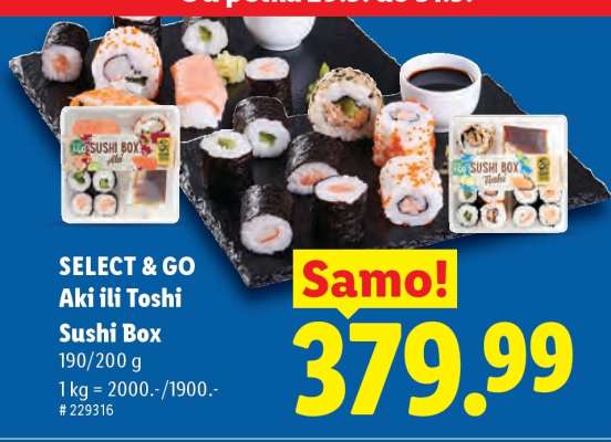 Select & Go Aki ili Toshi Sushi Box