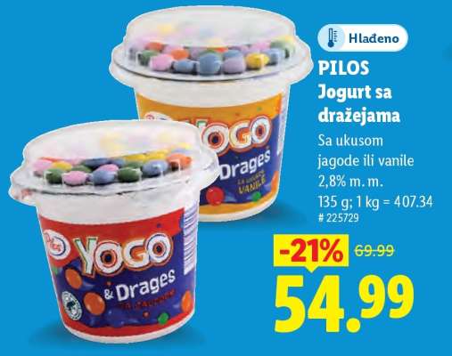 Pilos Jogurt sa dražejama