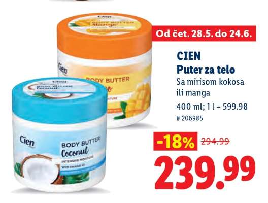 Cien Puter za telo