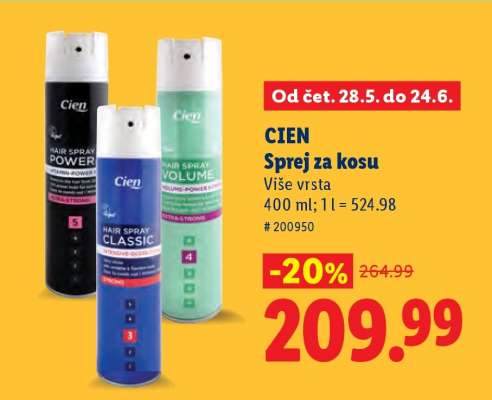 Cien Sprej za kosu