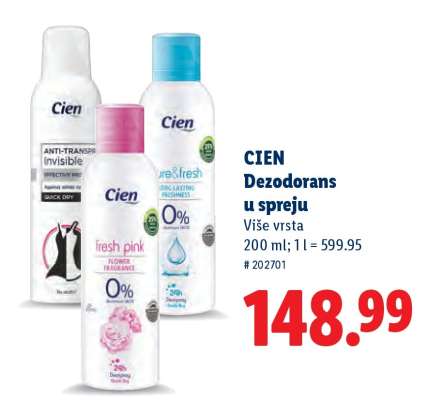 Cien Dezodorans u spreju