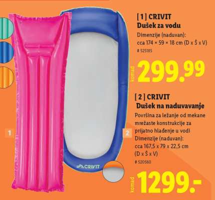 CRIVIT Dušek za vodu