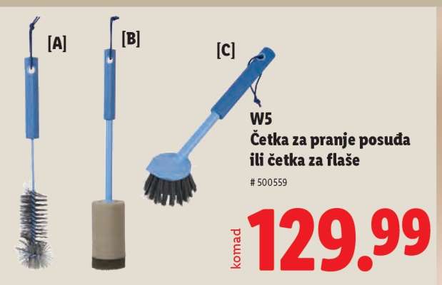 W5 Četka za pranje posuda ili četka za flaše