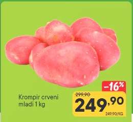 Krompir crveni mladi 1 kg