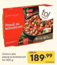 Gotovo jelo pasulj sa kobasicom to!