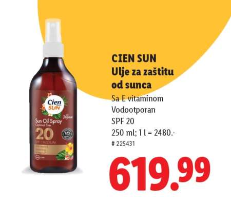 Cien Sun Ulje za zaštitu od sunca