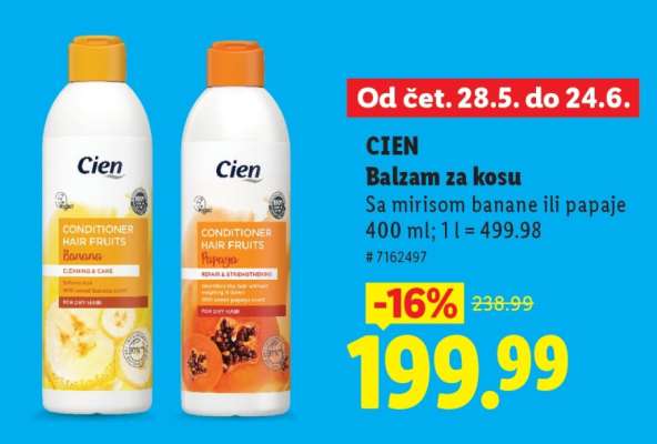 CIEN Balzam za kosu