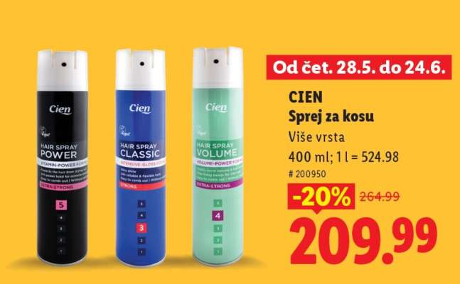 Cien Sprej za kosu