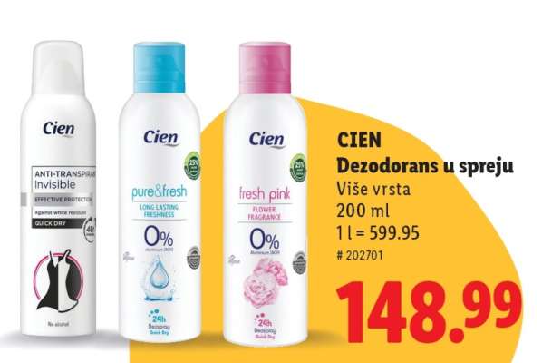 Cien Dezodorans u spreju