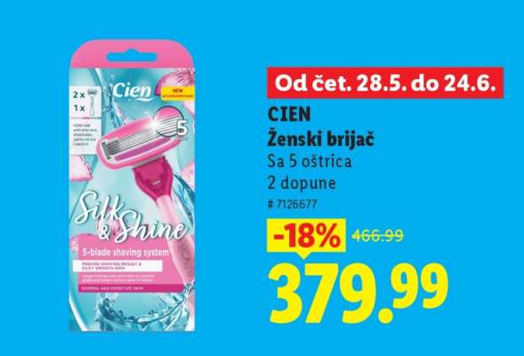 Cien Ženski brijač