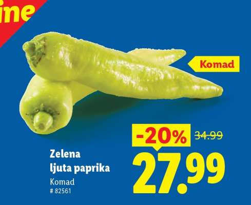Zelena ljuta paprika