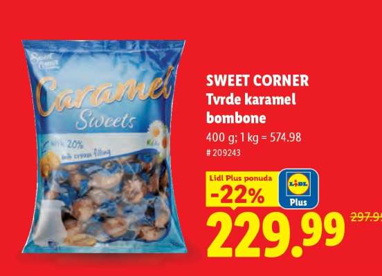 SWEET CORNER Tvrde karamel bombone