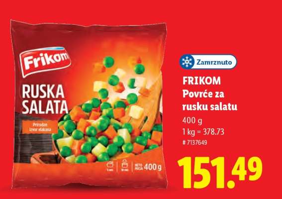 Frikom Povrće za rusku salatu