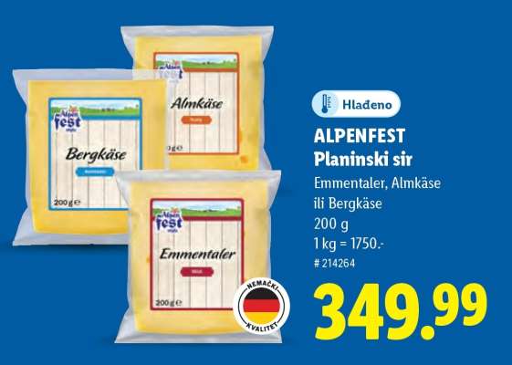 Alpenfest planinski sir