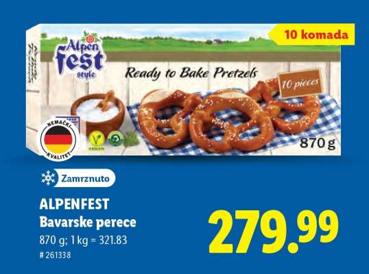 ALPENFEST Bavarske perece