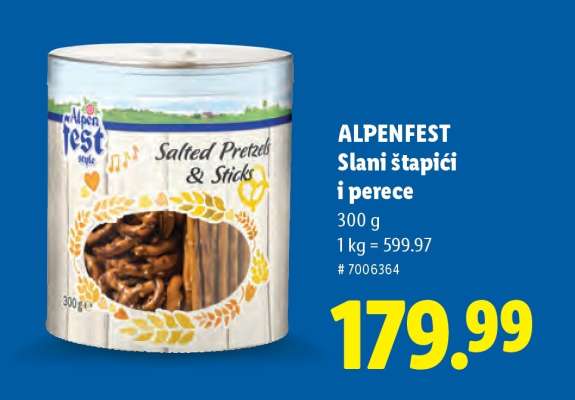 Alpenfest Slani štapići i perece