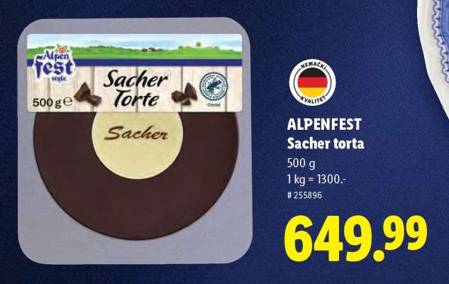 ALPENFEST Sacher torta