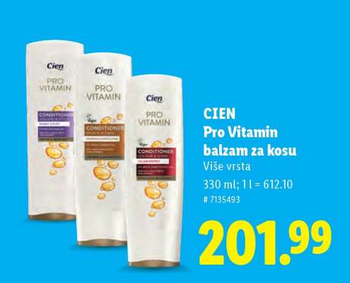 Cien Pro Vitamin balzam za kosu