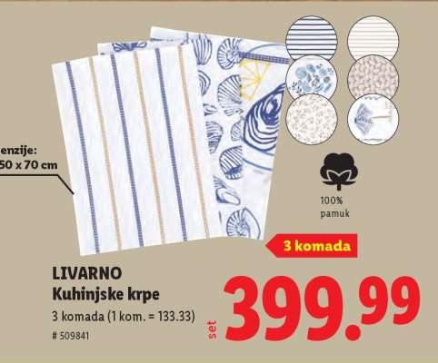 Livarno Kuhinjske krpe